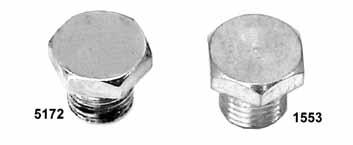 Oversize plug and tap kit Cap Style for Timing & Oil Tank Chrome