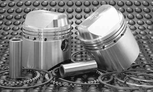 Pistons Wiseco s extensive R&D programs have revolutionized the power and performance of Wiseco s HD piston kits. All Wiseco pistons are forged for superior strength and dependability.