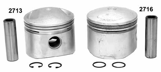 040 2407 697 35110 35239 Panhead & Shovelhead 74 1948-78 3-7/16 (3.4375 OD) Standard and low compression pistons with pins & clips are sold each.