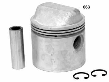 1875 OD) Standard compression 9:1 pistons with pin & clips are sold each. Hastings ring sets sold separately and packed for 2 pistons and have.062x.062x.185 oil scraper.