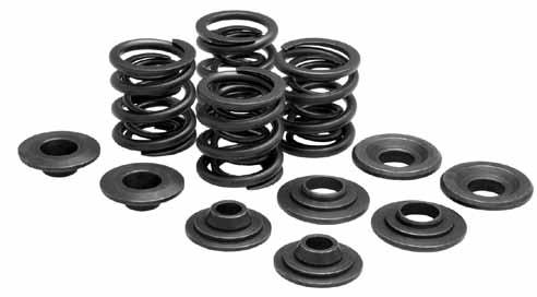273120 (4 low profile lower collars) Shovelhead Valve Spring Kit by Sifton Includes 4 intake and 2 exhaust valves with nitrated finish, complete spring set, keepers with upper and lower collars.