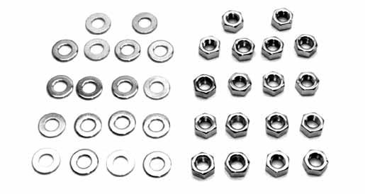 5280 Chrome Plated 5281 Cad Plated Rocker Shaft End Cap and Nut Kit Nice