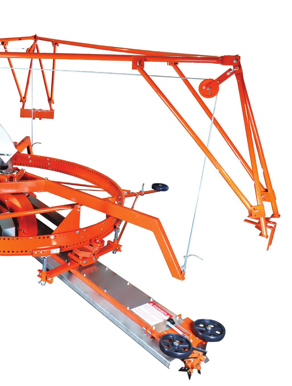 OFFSET SUSPENSION ARMS If you prefer a lateral style silage spreader, the Valmetal Nordic 215 can be ordered with offset suspension arms, therefore the unloader can be raised into the roof,