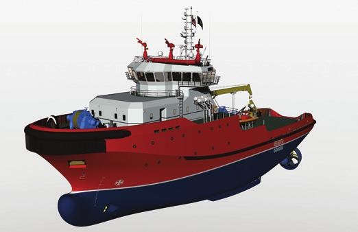 Z-Tech An international award-winning ship-assist tug design developed for the Port of Singapore but now in wide use around the world, including throughout the Panama Canal.