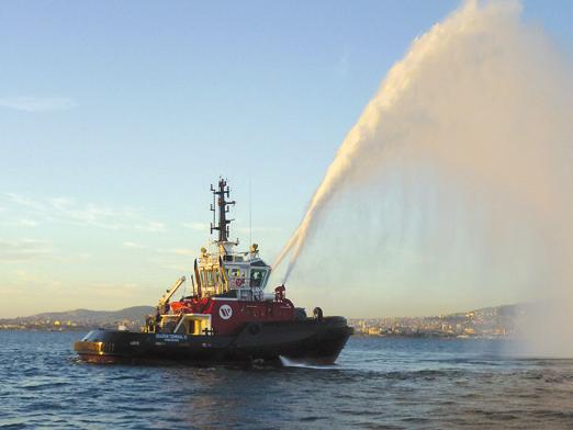 Fire-fighting In most ports in the world, the tug fleets are equipped with firefighting capability to provide a first response capability as tugs are nearly always in the vicinity.