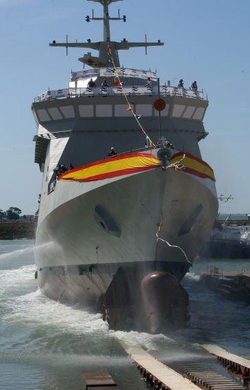 M/v Cantabria, logistic ship, equipped with the largest and most powerful