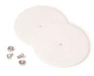 Replacement Insulation Gasket and Hardware Kit includes the insulation gasket, 2 screws and 2 nuts.