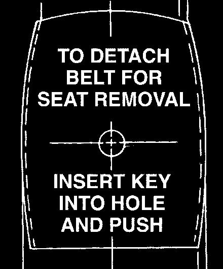 Removing the Rear Seats To remove the rear seats, do the following: 1. If you are removing the center seat, remove the right lap-shoulder belt.