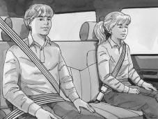Older Children Q: What is the proper way to wear safety belts? A: If possible, an older child should wear a lap-shoulder belt and get the additional restraint a shoulder belt can provide.