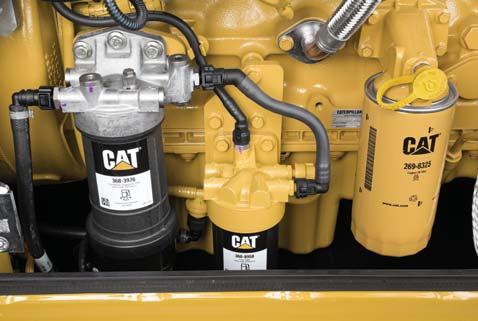 Serviceability When Uptime Counts Convenient Access Built In You can reach routine maintenance items like fuel and engine oil filters and fluid taps at ground level while fuel and DEF tank are