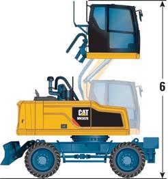 MH3026 Wheel Material Handler Specifications Dimensions With Standard Undercarriage* All dimensions are approximate.
