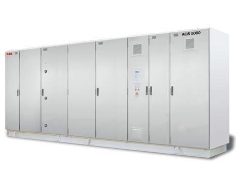 The ACS 5000 medium voltage AC drive Understanding the constraints of limited space has inspired ABB to increase the power density up to 1 MVA/m 3 for the complete drive, including control, cooling