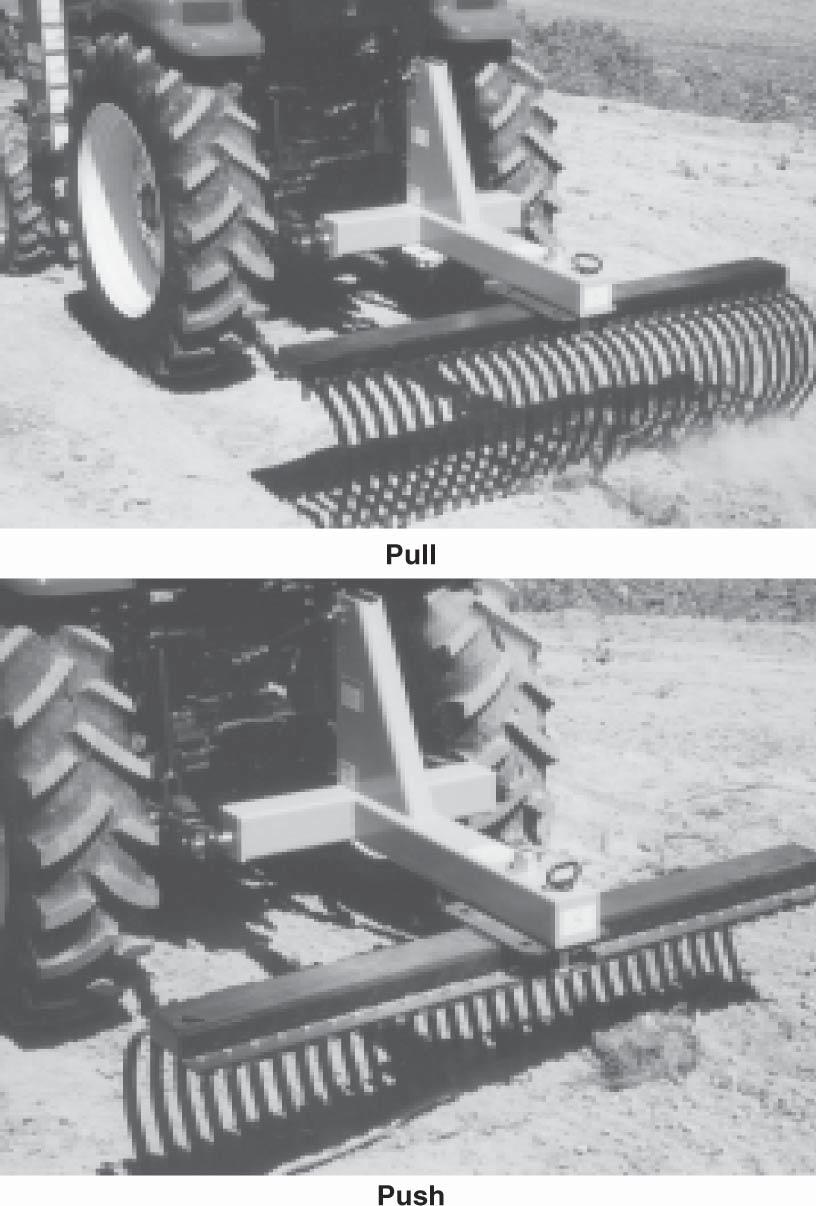 Normally the frame should be set parallel to the ground. Fig. 3 - Leveling c.