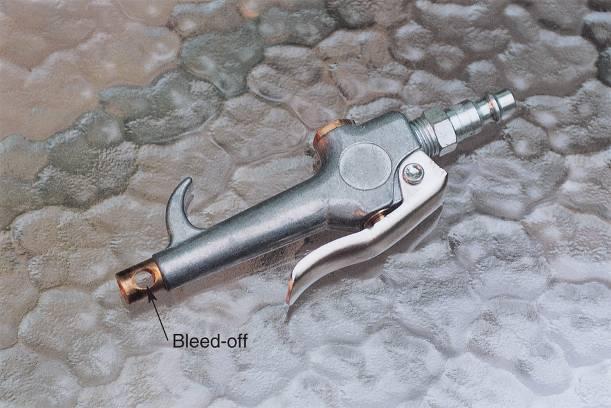 Other Pneumatic-Powered Bleed-off safety feature on a blowgun IMI Norgren, Inc.