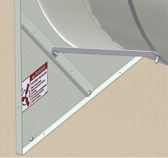 as shown. Use a Level and rotate the Cone until the Door center rail is Vertical (See Figure). Now tighten all Hardware.