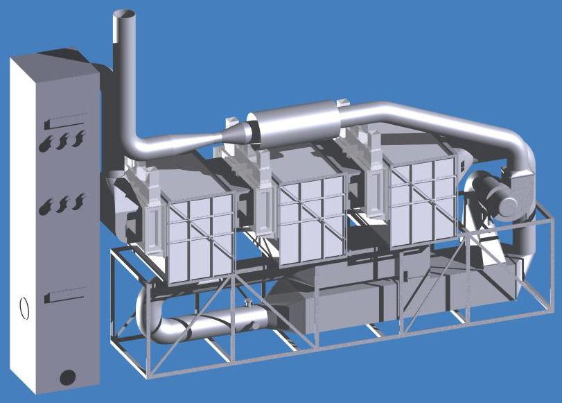 Emissions Treatment Subsystem Outlet Gas Preconditioning Chamber (PCC) Cloud Generation Chambers