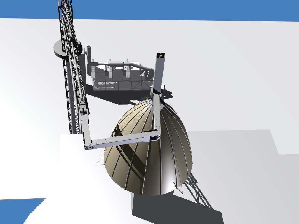 Vertical Compensator Articulating Arm Emissions Intake Bonnet