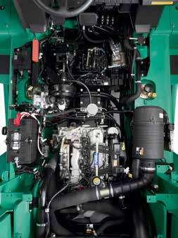 Engine Protection: Regulated by the Vehicle Control Module, the Engine Protection System keeps the truck running at desirable levels while helping to reduce the risk of damage to the forklift, saving