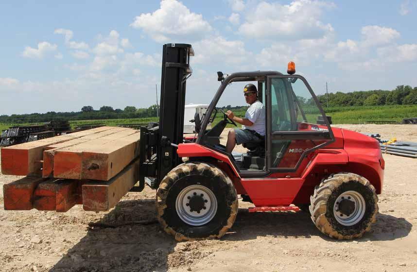 ON YOUR SIDE, NO MATTER THE SITE Unrivaled in the market, the M Series range of rough terrain forklifts are built on over 60 years of field
