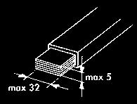 Adjustable angle up to 120 Bending radius: 5 mm Maximum capacity: ERIFLEX FLEXIBAR 10 x 100