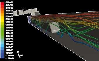 Simulation Model of train arriving into a station with a fire in the bogie.