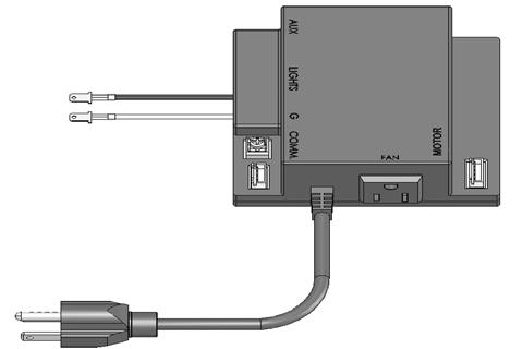 Fig. 4 To AC Power Fan Outlet TROUBLE SHOOTING SECTION Before trouble shooting be sure you look for obvious things such as frayed/damage wires, loose or disconnected wires and properly connected