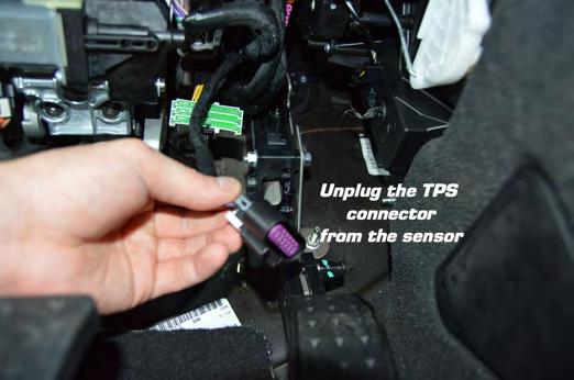 Step 4: Disconnect the TPS Connector from the sensor.