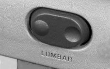 Power Lumbar Control Heated Front Seats Your vehicle has a power lumbar control. You can increase or decrease lumbar support in an area of the lower seatback.