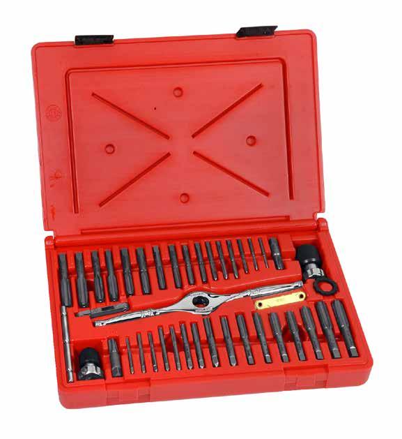 TAMA141 76-PC Combination Tap and Die Set Includes National Fine and National Coarse threads, taps and dies from 4 40 to 12 24 threads