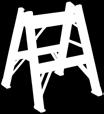 Weight: 13 lbs. Model No. VD404 Industrial Heavy-Duty Step stool/ladders CSA grade 1A,, ansi type 1A 300-lb.