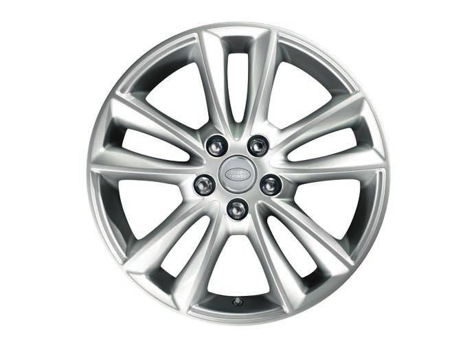 5007 WITH SILVER FINISH 21" 5 SPLIT-SPOKE STYLE 5007 WITH GLOSS BLACK DIAMOND TURNED