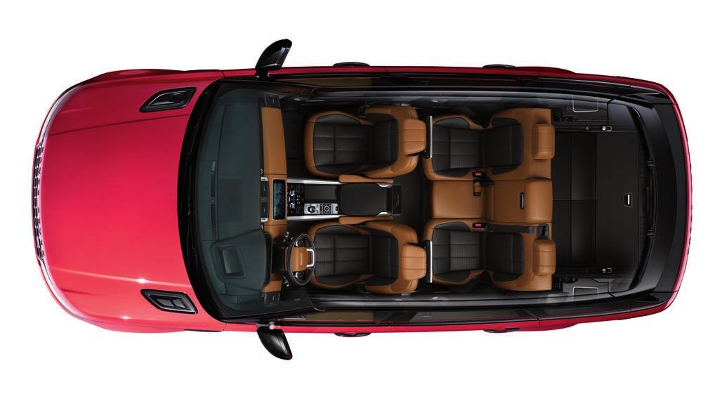 roof open 1,817mm Access height air suspension setting will reduce each of the above by 50mm Headroom Maximum front