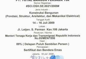 Certification SMKK3:1996 Occupational Safety &Health Management System The National Standard of Occupational Safety and Health is codified in a Regulation of the