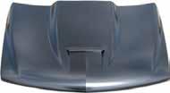 truck, 92-99 GM SUV steel Cowl Induction Hood With A Ram Air Look, non-functional.