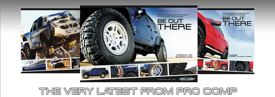 ProComp Suspension Lifts Since 1992, Pro Comp USA has been manufacturing high-quality, durable products for on and off road enthusiasts including tires, wheels, suspensions, shocks, and more.