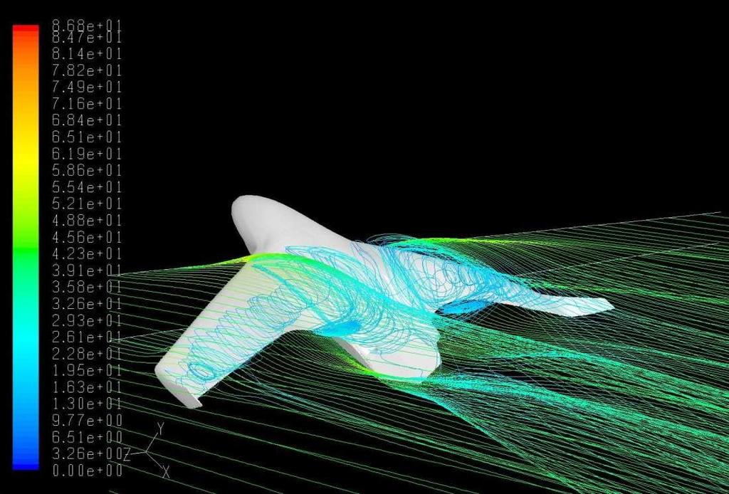 its high lift, low total drag and high efficiency. C. Computational Fluid Dynamics (CFD) Analysis Preliminary design analysis of our aircraft was done using ANSYS 12.0, Gambit, and Fluent.