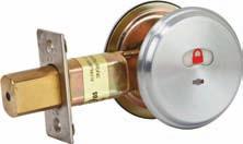 Tapered latchbolt to address warped door concerns. Certifications ANSI/BHMA A156.12-1999 Grade 2 UL/cUL listed (3-hours) for A label single door applications (4'x 8') (1.219m x 2.
