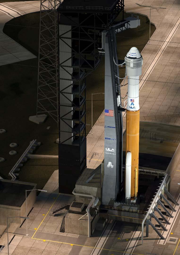 Atlas V Launch Vehicle LEGEND BLACK = HERITAGE BLUE = NEW SYSTEMS Environmental Seal Lightning Protection System Crew Access