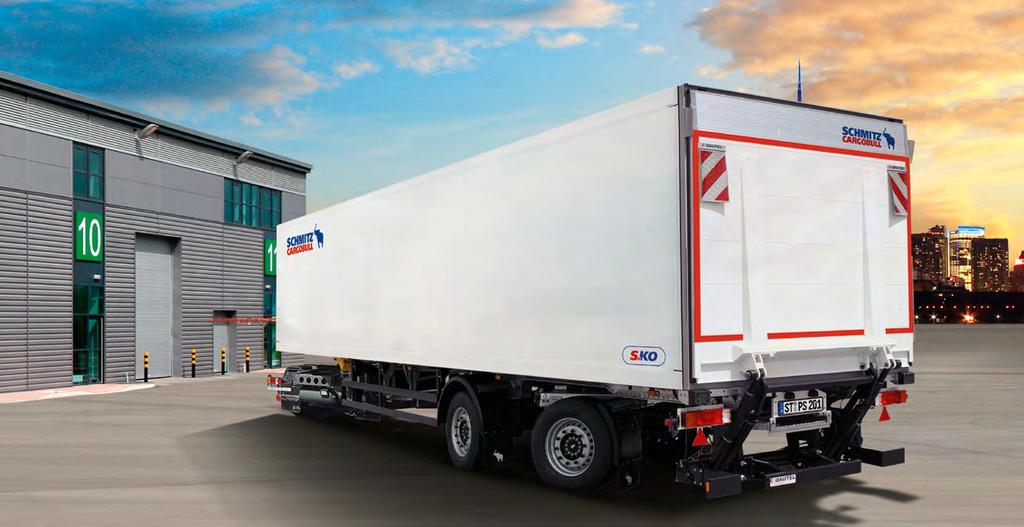27 Perfect for the City. The S.KO CITY Box Semi-trailer Provides Plenty of Space. The S.KO CITY combines the leadingperformance characteristics of our S.