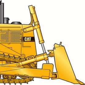 2 ft 8 Height (Top of Stack) 4543 mm 14.9 ft 9 Drawbar Height (Center of 779 mm 31 in Clevis) 10 Length of Track on Ground 3855 mm 152 in 11 Length Basic Tractor with 5331 mm 17.