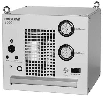 Compressor Units for Pneumatically Driven Cold Heads and Pumps, Water Cooling COOLPAK 2000/2200 Compressor unit COOLPAK 2000 (2200 is similar) Advantages to the User - High efficiency and increased