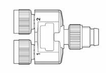 throttles - G1/8" Y-Splitter - Extends the M 8 accessory connection on the TURBOVAC i by a further connection for