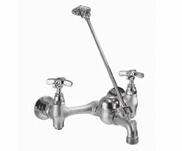Rough Chrome Plated Wallmount Service Sink Faucets T CLH COmpRESSION CARTRIdgE model description PRICE t rough chrome plated with integral stops,