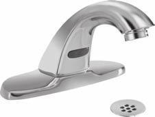 Chrome -hole " installation All metal faucet construction /" long, /" high rigid spout /" from deck to aerator Hands-free activation H Optics Technology Self-adaptive technology Mixing valve required