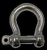 LOAD RATED DEE SHACKLES Offset Forged 316 Stainless Steel Safety Factor 4:1 Proof load 2 x WLL LOAD