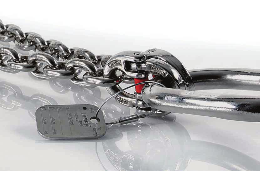 STAINLESS STEEL CHAINS 67 SFGWI Safey Cach Exra srengh you can coun on.