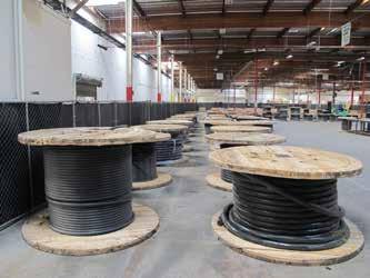 of ½ to 3 Copper Wire Cable (Over 200 Spools) Over 25,000 Feet of Data