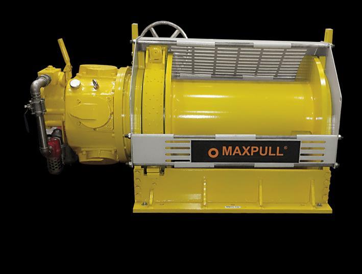 MaxPull 15.0 MT Pneumatic Operated Winch Model Load Capacity @ 1st Layer Speed Dimension Drum MP15-MK36 15.