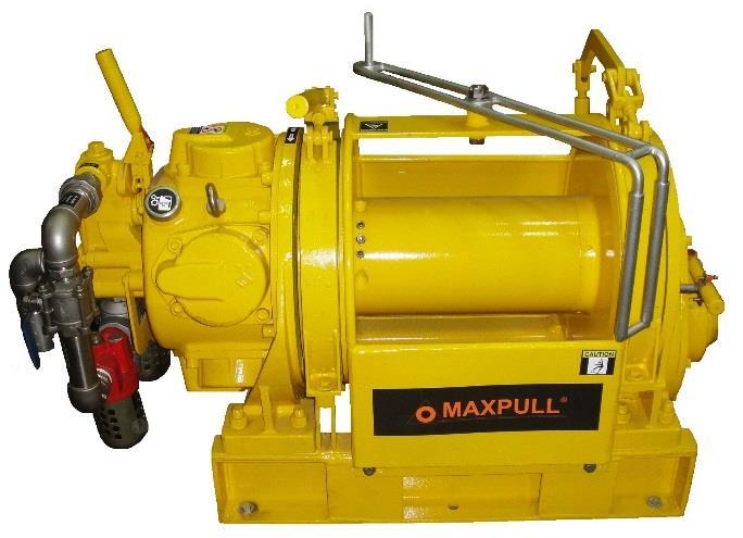 MaxPull 3.0 MT Pneumatic Operated Winch Model Load Capacity @ Top Layer Speed Dimension Drum MP3-MA17 3.00 MT 35 mpm Length 1349.5 Width 785 Height 852.