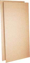 NEW s Tempered Pegboard Tempered hardwood, 1/4" commercial-grade pegboard will not fray or dry out like standard paper-based pegboard.